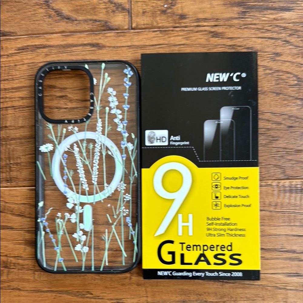 CasetiFy Floral Design Phone Case with Screen Protector